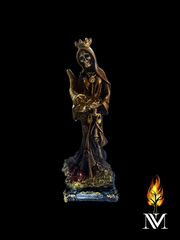Santa Muerte Bone Cornucopia Statue 12"