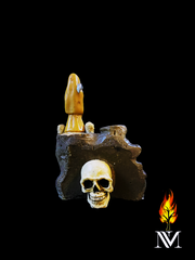Santa Muerte Bone Incense Stand 5"