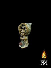 Santa Muerte Money Robe Statue 4.5"
