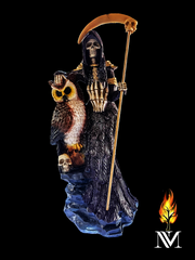 Santa Muerte Purple Robe Statue 25"