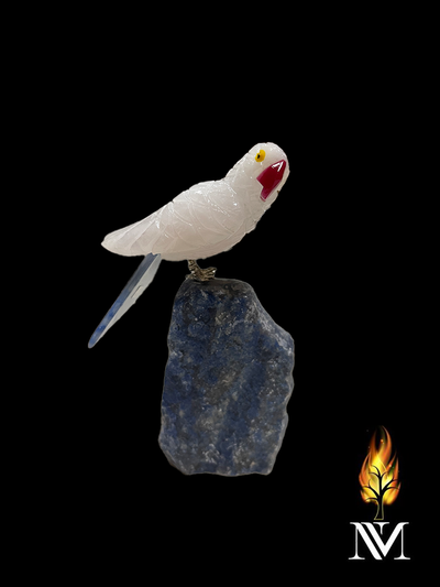 white-bird-on-a-blue-perch
