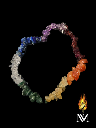 7 Chakra chip Bracelet