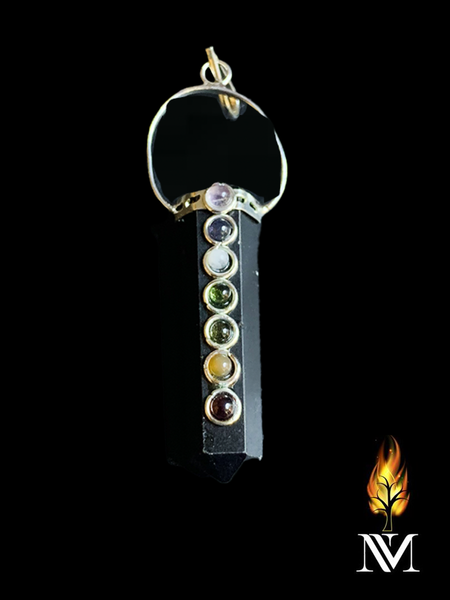 Black Tourmaline Chakra Pendant