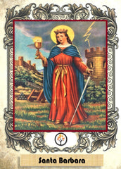 Christian St Barbara Candle - Natural Mystic