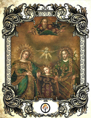 Candle The Holy Family - Natural Mystic