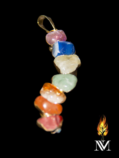 Multi Stone Snake Chakra pendant