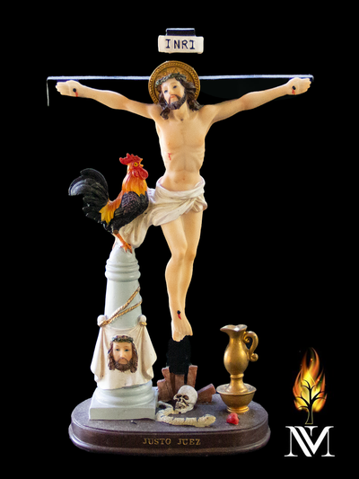 Jesus On the Cross Statue 11-inch