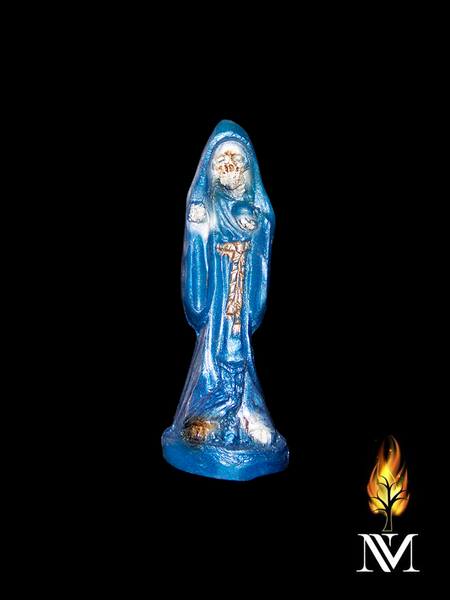 Blue 3 inch Santa Muerte Statue