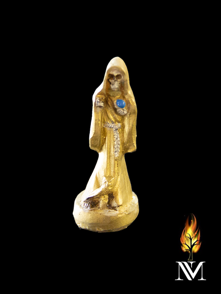 Gold 3 inch Santa Muerte Statue