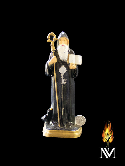 Pocket Sized St. Benedict Statue