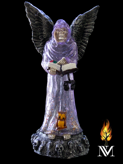 Purple Winged Santa Muerte Statue