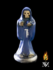 Blue 6.5 inch Santa Muerte Statue