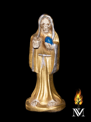 Gold 6.5 inch Santa Muerte Statue
