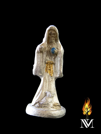 Silver 3 inch Santa Muerte Statue