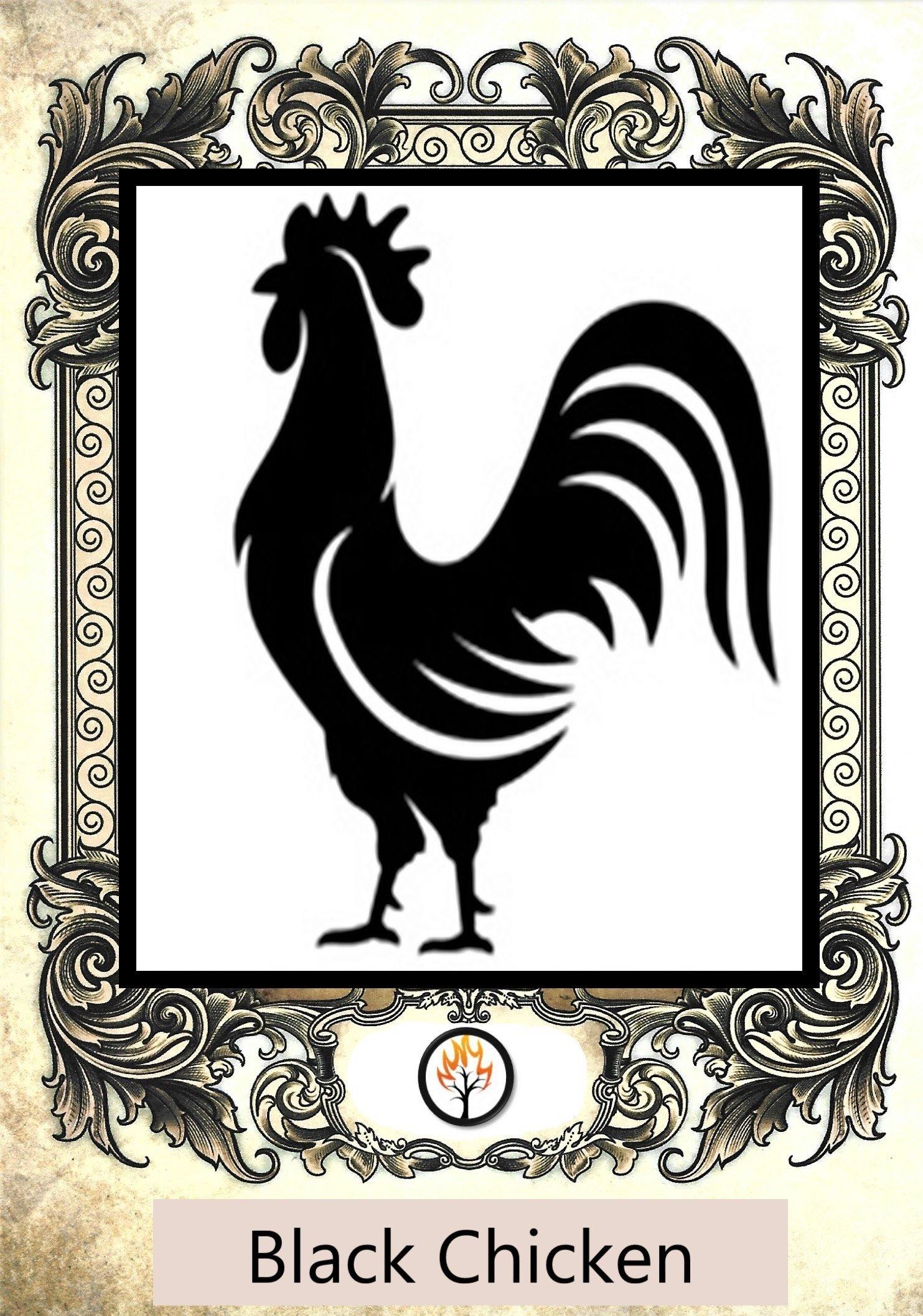 Black Rooster Art