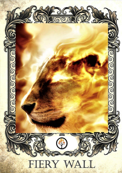 Occult Candle Fiery Wall of Protection - Natural Mystic