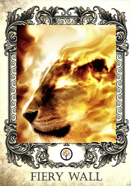 Occult Candle Fiery Wall of Protection - Natural Mystic