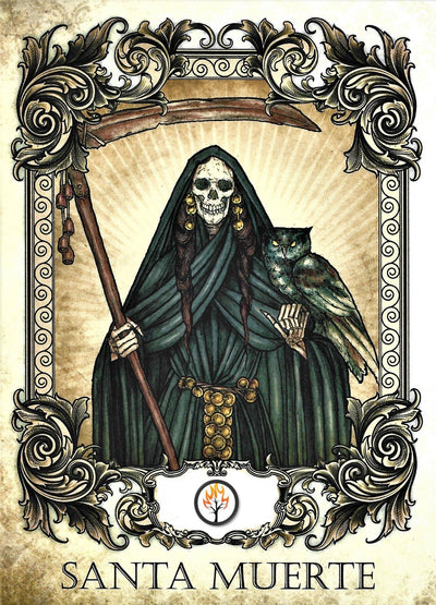 Occult Candle Santa Muerte Black - Natural Mystic