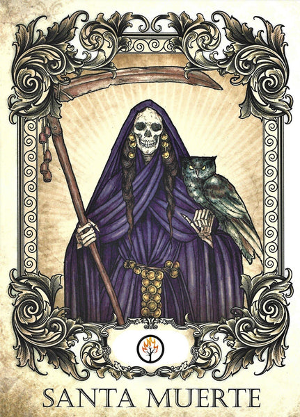 Occult Candle Santa Muerte Purple - Natural Mystic
