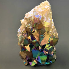 Exclusive AAA Rainbow Aura Amethyst Crystal