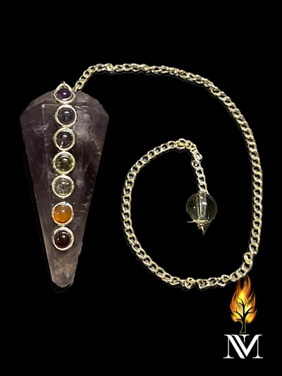 amethyst chakra pendulum