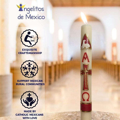 Christian Blessed Cirio Candle - Natural Mystic