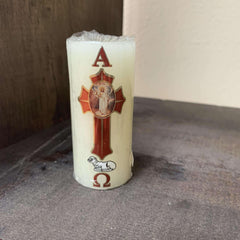Christian Blessed Cirio Candle - Natural Mystic