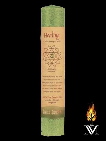 Aloha Bay Green Healing Pillar Candle