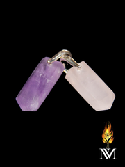 Amethyst Horseshoe Swivel Pendant