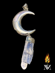 Crescent Moon Kyanite Pendant