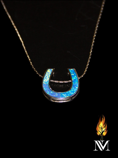 Opal Horseshoe Necklace