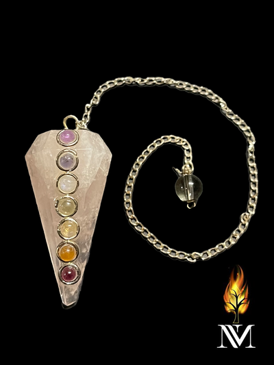 Rose Quartz Chakra Pendulum