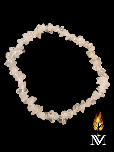 Rose Quartz chip Bracelet