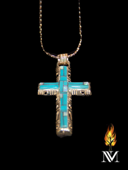 Turquoise Cross Necklace