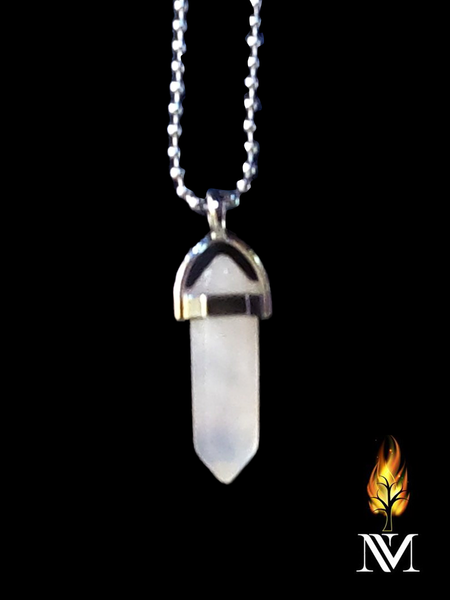 White Quartz Pointed Necklace